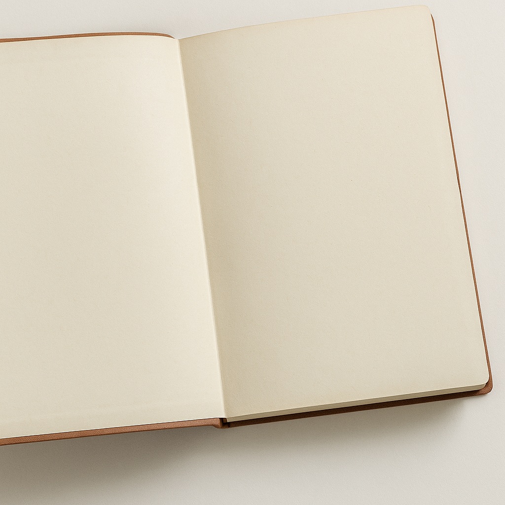 Book endpapers showing front and back pastedowns